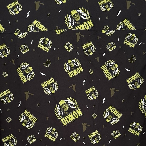 Dixxon Flannel "The Frankenstein" Size Large Horror Party Shirt Short Sleeve - Picture 4 of 10